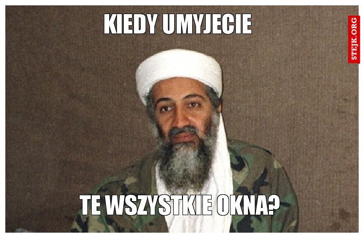 Kiedy umyjecie 