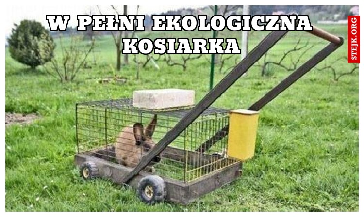 W pełni ekologiczna kosiarka