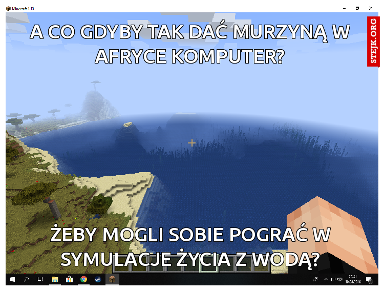 a co gdyby tak dać murzyną w afryce komputer?