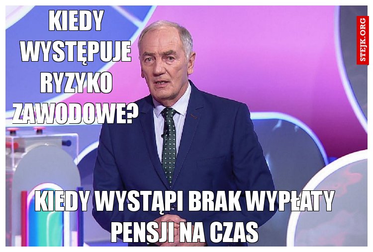 Kiedy występuje ryzyko zawodowe?