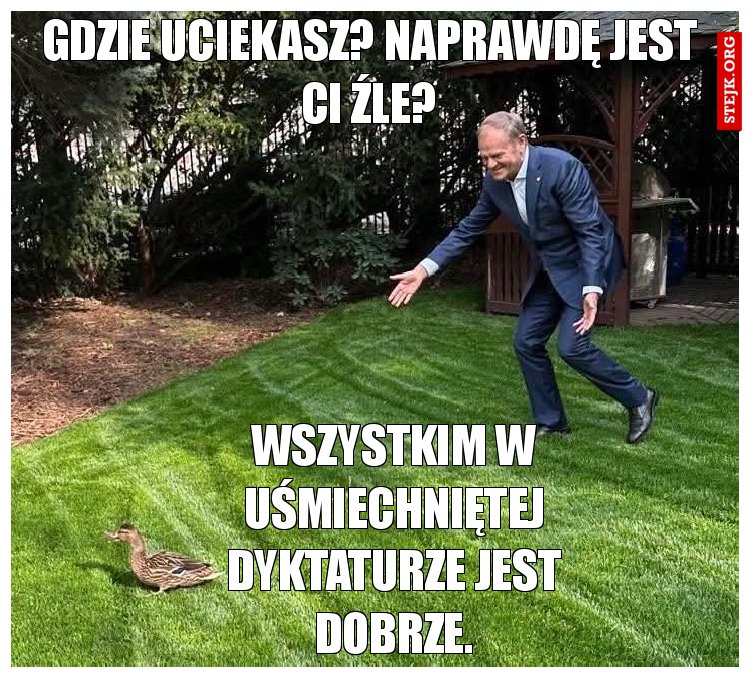 Gdzie uciekasz? Naprawdę jest ci źle?
