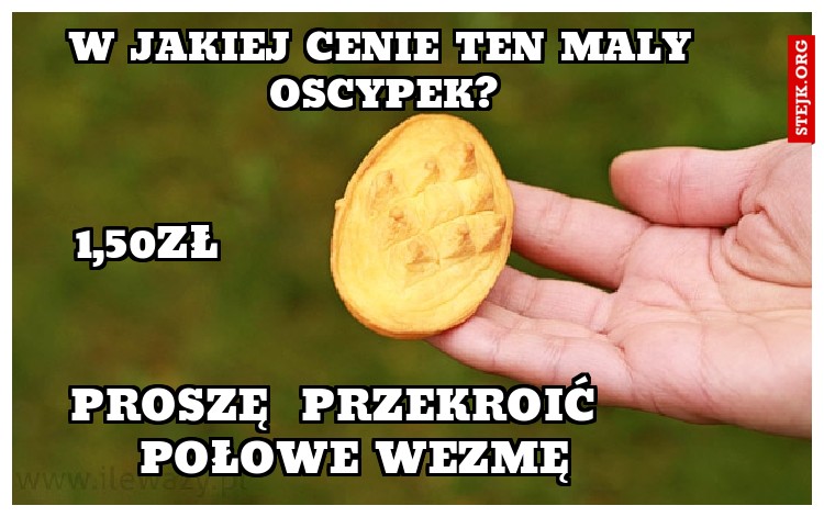 w jakiej cenie ten maly oscypek?