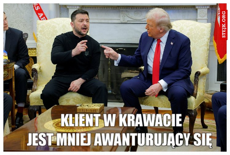 Klient w krawacie