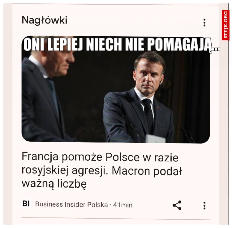 Oni lepiej niech nie pomagają...