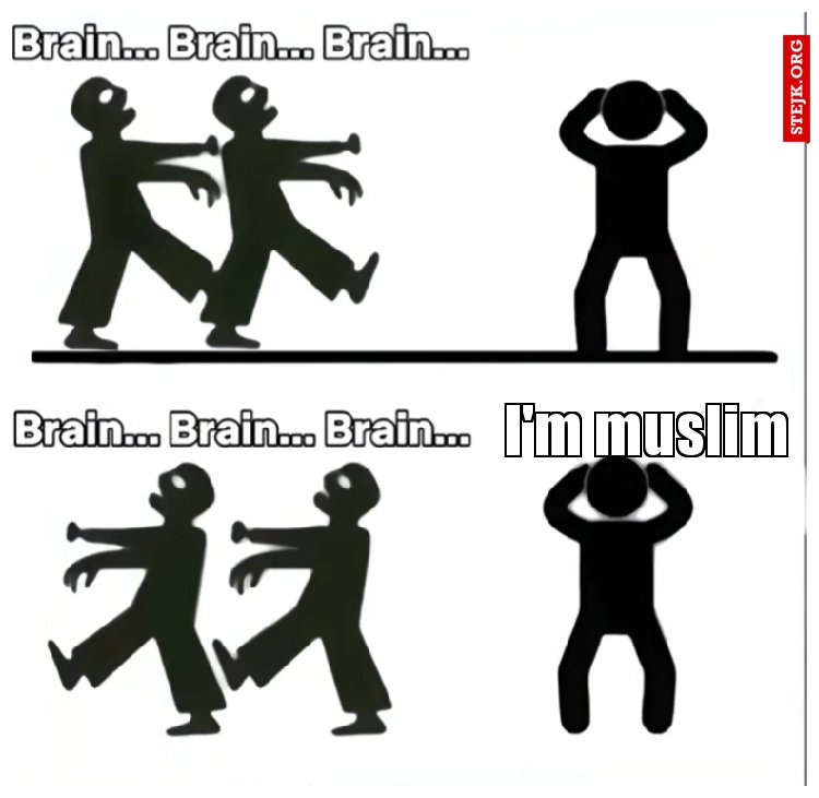 I'm muslim 