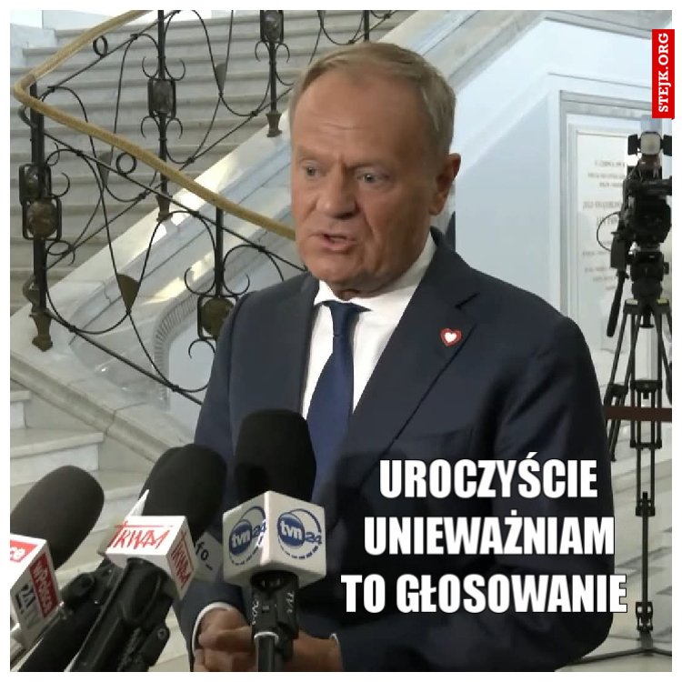 Uroczyście unieważniam to głosowanie 
