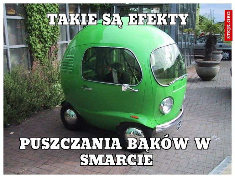 Takie są efekty