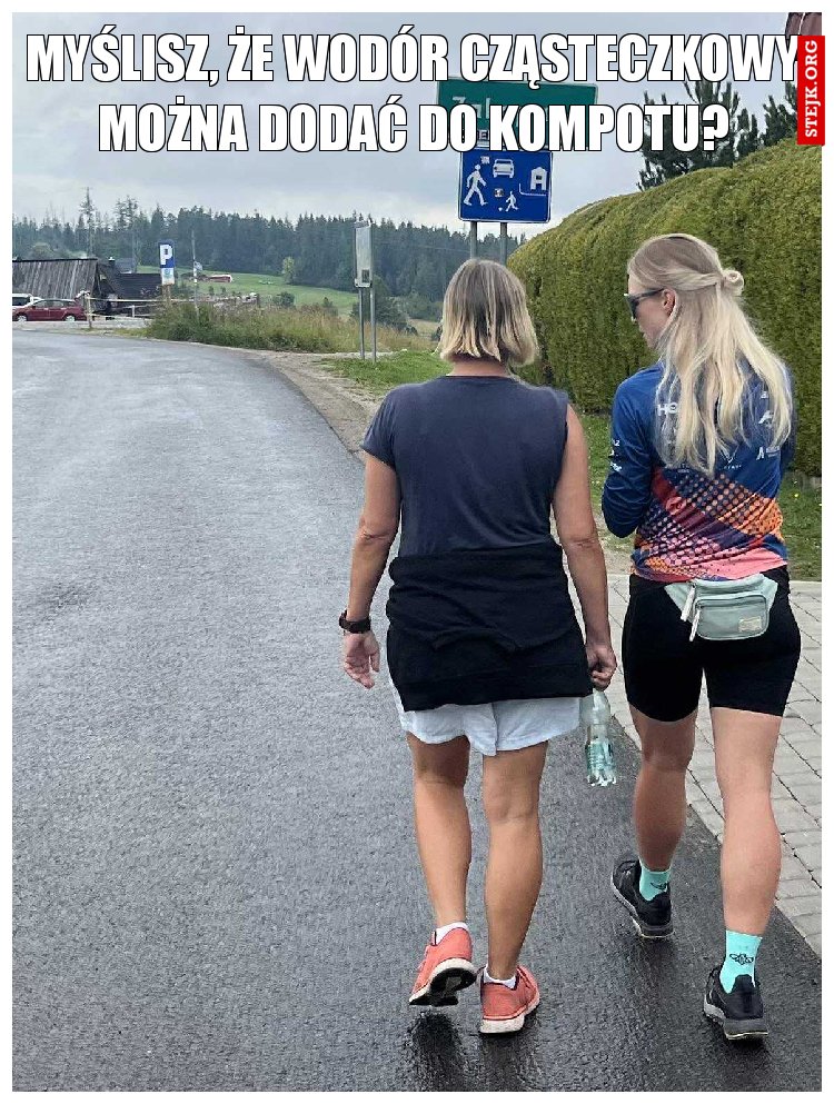 Myślisz, że wodór cząsteczkowy można dodać do kompotu?