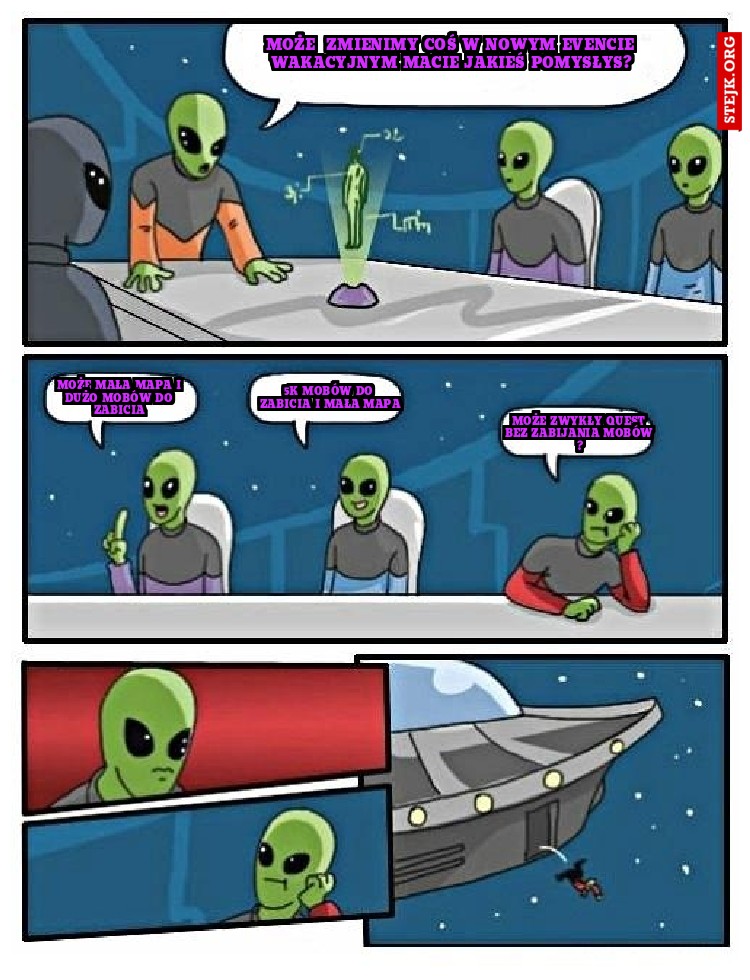 może  zmienimy coś w nowym evencie wakacyjnym macie jakieś pomysłys?