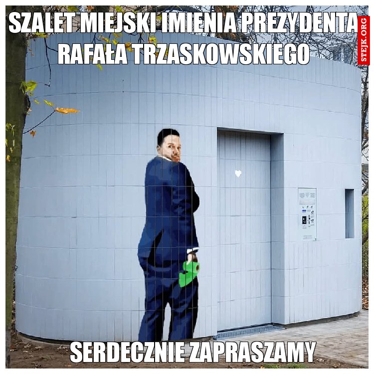 Szalet miejski imienia Prezydenta Rafała Trzaskowskiego