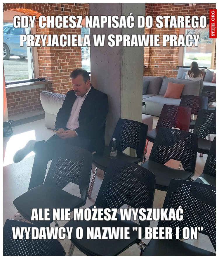Gdy piszesz do przyjaciela w sprawie pracy