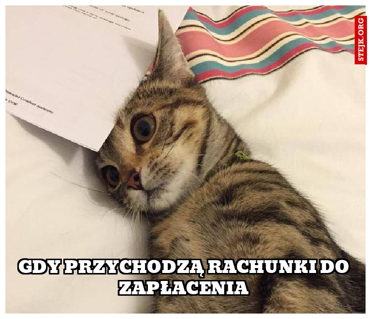 Gdy przychodzą rachunki do zapłacenia