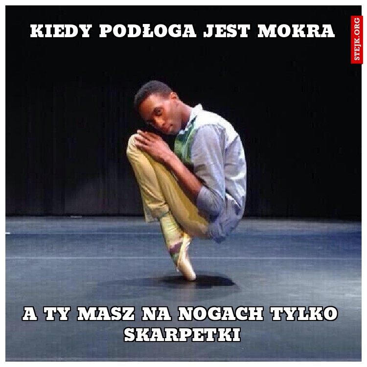 Kiedy podłoga jest mokra