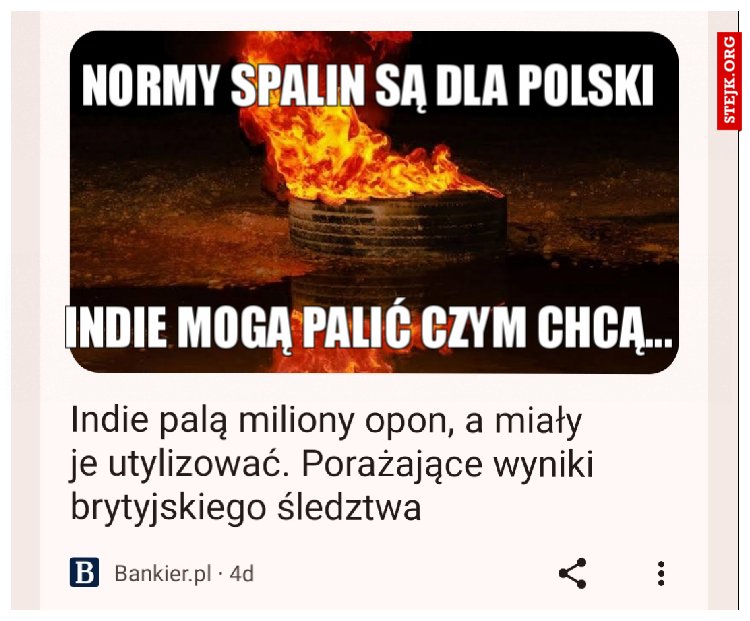 Normy spalin są dla Polski 