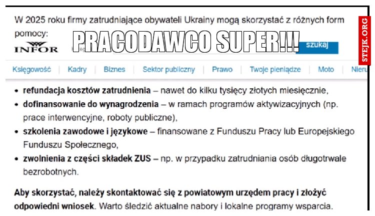 PRACODAWCO SUPER!!!