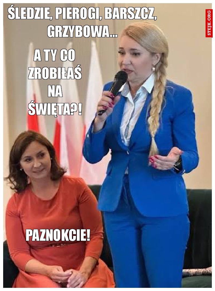 Śledzie, pierogi, barszcz, grzybowa...