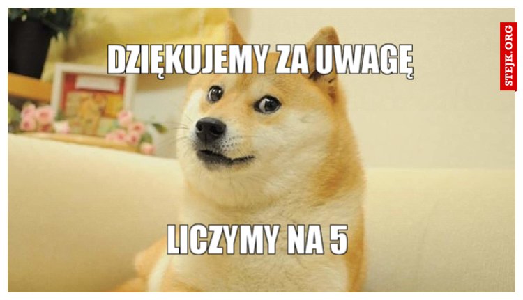 Dziękujemy za uwagę