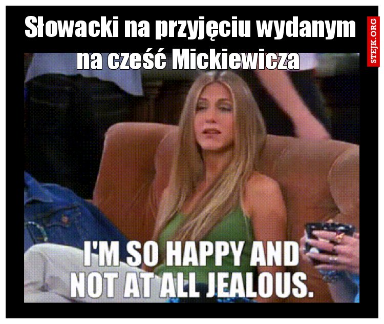 Słowacki na przyjęciu wydanym na cześć Mickiewicza 